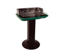Barbecue Rettangolare con Piede Centrale Florida Bracere 60 CMX40 Lapillo