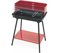 Barbecue Rettangolare in Acciaio 58x38 cm Rosso