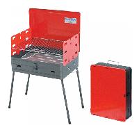 Barbecue richiudibile a carbonella gambe pieghevoli Fornello carbone a valigetta