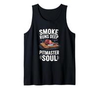 Barbecue Smoke Runs Deep Flavor Soul Food Lovers Costole BBQ Canotta