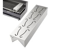 Barbecue Smoker Box per Pellet Grill- Fumo Grill Heavy Duty con coperchio | Accessorio per barbecue in acciaio per cottura all'aperto, infusore per trucioli di legno per sapore