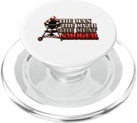 Barbecue The Man The Myth The Meat Smoker Barbecue PopSockets PopGrip per MagSafe