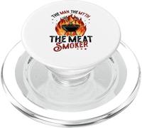 Barbecue The Man The Myth The Meat Smoker Barbecue PopSockets PopGrip per MagSafe