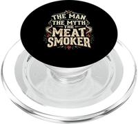Barbecue The Man The Myth The Meat Smoker Barbecue PopSockets PopGrip per MagSafe
