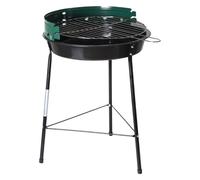 Barbecue tondo a carbonella con griglia regolabile braciere Ø35 cm modello Picnic