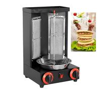 Barbecue verticale in acciaio inox con controllo della temperatura, riscaldamento uniforme, rotazione automatica, doppio riscaldamento per una perfetta esperienza barbecue