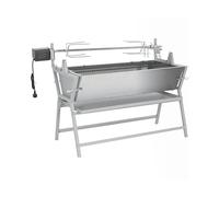Barbecue Girarrosto in Ferro ed Acciaio Inossidabile