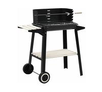 BARBECUE VIDAXL 45367, Carbone di legna, Griglia da 55 x 33 cm, Nero