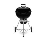 Barbecue WEBER ORIGINAL KETTLE E-5730, Carbone, Griglia da 57 x cm, Acciaio cromato, Contenitore per trattenere liquido e grasso, Copertura, nero