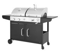 Barbecue "Western" a gas e carbonella 2 in 1 - Nero