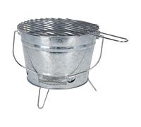Barbecue Zinco Grill Secchio Fuoco Minigrill Barbecue da Picnic Portatile Ø27...