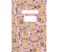 Barbell Bear Hugs - Pink Pastel Strength Notebook: Quirky fitness-themed pink notebook gift for lifters, students, and cute stationery fans