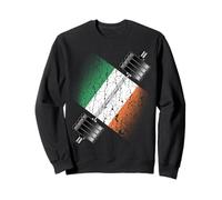 Barbell Weights Irish Flag Powerlifting - Ireland Felpa