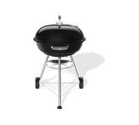 Weber Compact Kettle Barbecue a Carbone (2026) / griglia 57 cm, treppiede con Ruote, Design Resistente al Calore e alla ruggine, griglia cromata, Nero