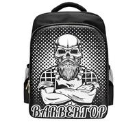 Barber Bookbag - zaino per viaggi per parrucchiere portatile con custodia per lo stoccaggio degli strumenti | BARBER ACCESSORI BASSE PER CLIPPERS, RAZORS, BROMPE, MANUS, CASILE, Organizzatore del salo