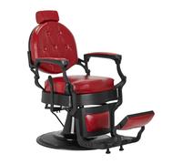 Barber chair, poltrona barbiere e tattoo | PRESIDENT (rosso)