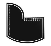 Barber Enhancement Card, Hairline Shaping Guide & Trimming Ruler for Men's Precision Grooming, Travel-Friendly Salon Training Accessory with Measurement Indicators Station/Outdoor Use