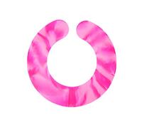 Barber Hair Cape | Collar di taglio dei capelli protettivi in silicone per il salone/uso domestico | Statico rosa morbido - Capo di parrucchiere