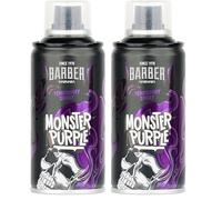 barber marmara lacca colorata per parrucchieri - 150ml - lacca colorata per capelli per acconciature carnevale, Halloween e feste a tema - tinture per capelli lavabili - Color Spray (Monster Purple)