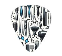 Barber-Tools-Comb-Scissors - Confezione da 12 plettri per chitarra con 3 spessori e scatola portaoggetti, plettri in ABS per basso elettrico