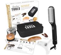 BARBER TOOLS Set/kit di manutenzione e cura per la barba + piastra lisciabarba/capelli.