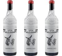 Barbera D'Asti Docg | Cascina Valle Asinari | Vino Rosso Piemonte | 3 Bottiglie 75 Cl | Tappo Ceralacca | Bottiglia Incartata | Idea Regalo