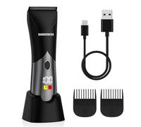 BarberBoss Body Clipper per uomo, Body Groomer, Rifinitore impermeabile per uomo: Rasoio per viso, corpo e inguine con lame in ceramica, Kit per la cura delle parti intime senza fili