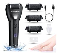 BarberBoss Lima elettrica per piedi per la rimozione di calli, lima per piedi per pelle dura, rimozione della pelle dura, set professionale per pedicure per piedi QR-5081