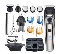 Barberboss Regolabarba uomo, tagliacapelli da uomo, kit di toelettatura da uomo senza fili, trimmer per uomo, impermeabile, taglia naso da uomo QR-6089