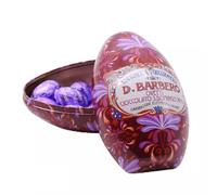 BARBERO UOVO DI METALLO CON OVETTI DI CIOCCOLATO S. DOMINGO 70% 100 GR