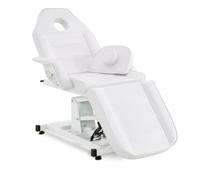 Barberpub Lettino da massaggio elettrico per tatuaggi, set di lettini per cosmetici, lettino da terapia, attrezzatura di bellezza pieghevole e regolabile in altezza, 0100 (bianco)