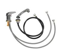 BarberPub miscelatore e doccino per lavatesta da parrucchiere, rubinetto per sedia da parrucchiere con lavabo 8611 8675 8010 8670 8692 8620 8679, WH8005 (argento)