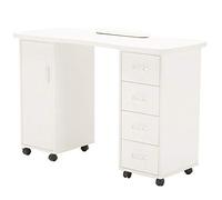 Barberpub Tavolo da studio manicure tavolo per unghie 0600-1 bianco