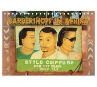 Barbershops in Afrika (Tischkalender 2026 DIN A5 quer), CALVENDO Monatskalender: Entdecken Sie die faszinierende Welt afrikanischer Friseursalons ... Geschichten erzählen und Kunden anziehen.