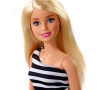 Barbie 60° Anniversario, Bambola Bionda con Outfit Iconico Bianco e Nero, Giocattolo per Bambini 3 + Anni, FXL68