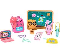 Barbie Accessori, Giocattoli e Regali in età prescolare, My First Story Starter Pack, Tema Scuola con Zaino, Animali Domestici e Lavagna