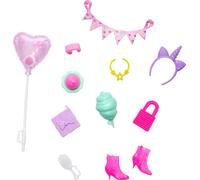Barbie Accessories, Storytelling Set Dolls with Unicorn Theme, Styling Pieces &