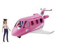 Barbie Aereo dei Sogni con Pilota, Playset con Veicolo e Bambola Bionda Inclusa, Giocattolo per Bambini 3+ Anni, GJB33