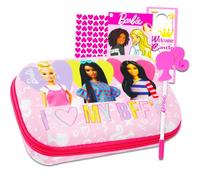 Barbie Astuccio per ragazze - Barbie Pencil Bag Bundle con astuccio modellato Barbie e Barbie Pen Plus adesivi, tatuaggi, altro | Barbie Forniture scolastiche per ragazze