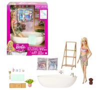 Barbie - bagno con coriandoli: bambola con vasca e accessori