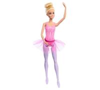 Barbie - Ballerina, Bambola bionda con Corpetto Decorato a Fiori e tutù Viola R