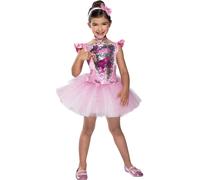 Barbie Ballerina Costume Ragazze Autorizzato Vestito Bambini Età 3-8