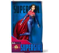 Barbie Supergirl Doll, collezione Doll from The Flash Movie Wearing Red and Blue Suit with Cape, Doll Stand Included