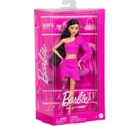 Barbie Bambola Deluxe Style, con abito Barbiecore protesi alla gamba scintillant