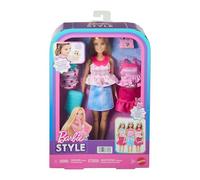 Barbie Bambola FACILE DA VESTIRE con abiti a clip facili da indossare, bambole alla moda con capelli biondi da pettinare, JMH18