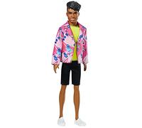 Barbie- Bambola Ken Afroamericano 60° Anniversario, con Vestiti alla Moda, Giocattolo per Bambini 3+ Anni, GRB44