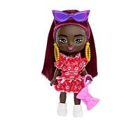 Barbie - Barbie Extra Mini Minis, bambola bionda con basco e giacca in stile col
