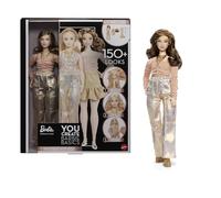 Barbie Basics You Create, Kit colori neutri 003, bambola alla moda personalizzabile e abbigliamento universale, corpo snodato e testa sostituibile, JJX37