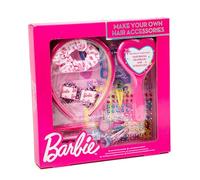 Barbie Beauty Makeover Set - Crea i tuoi accessori per capelli - per decorare i tuoi capelli, spazzola per capelli e fascia per capelli