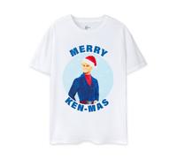 Barbie Bianco Ken Merry Kenmas T-shirt a maniche corte Uomini